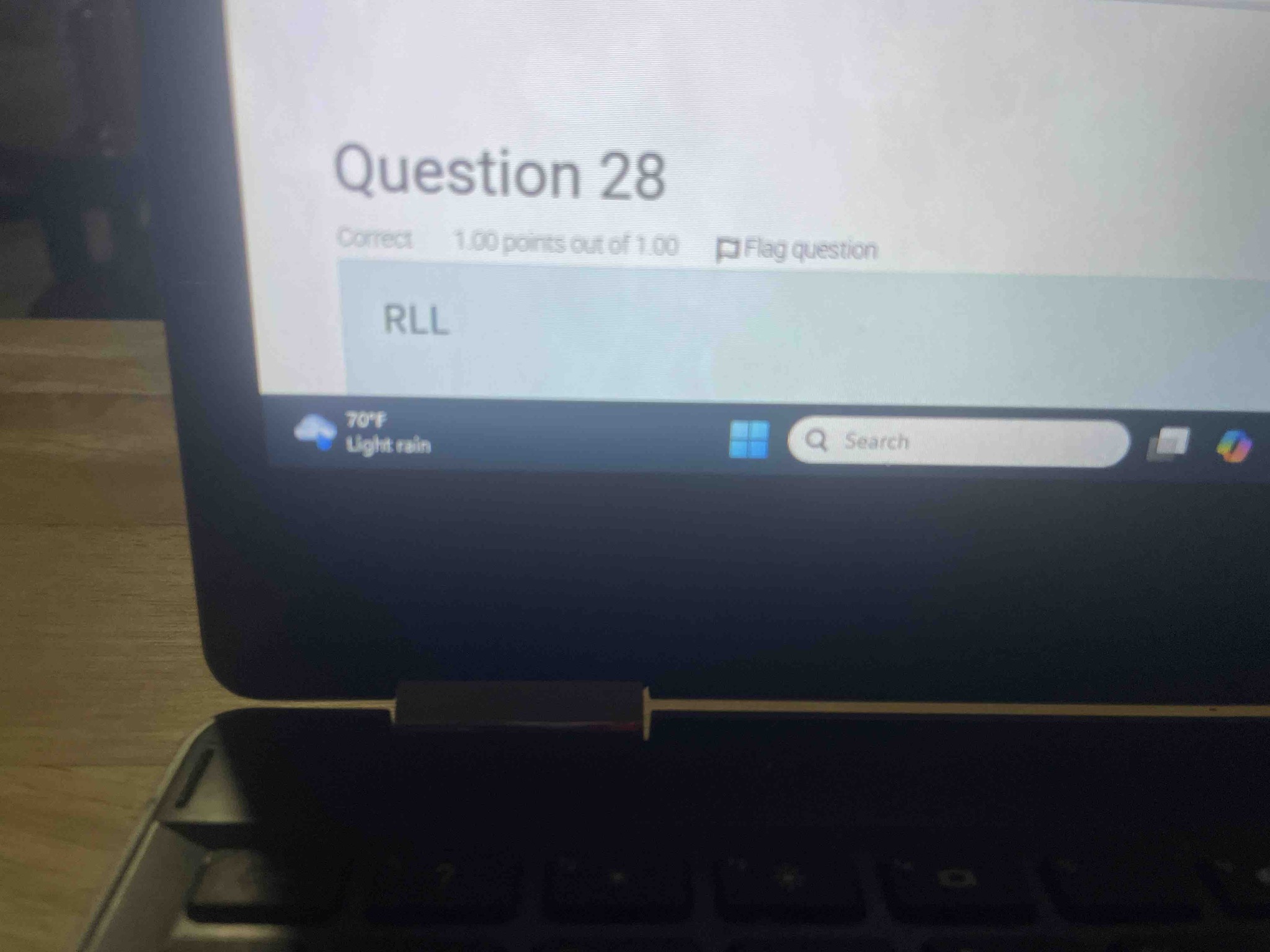 Question 28: RLL
