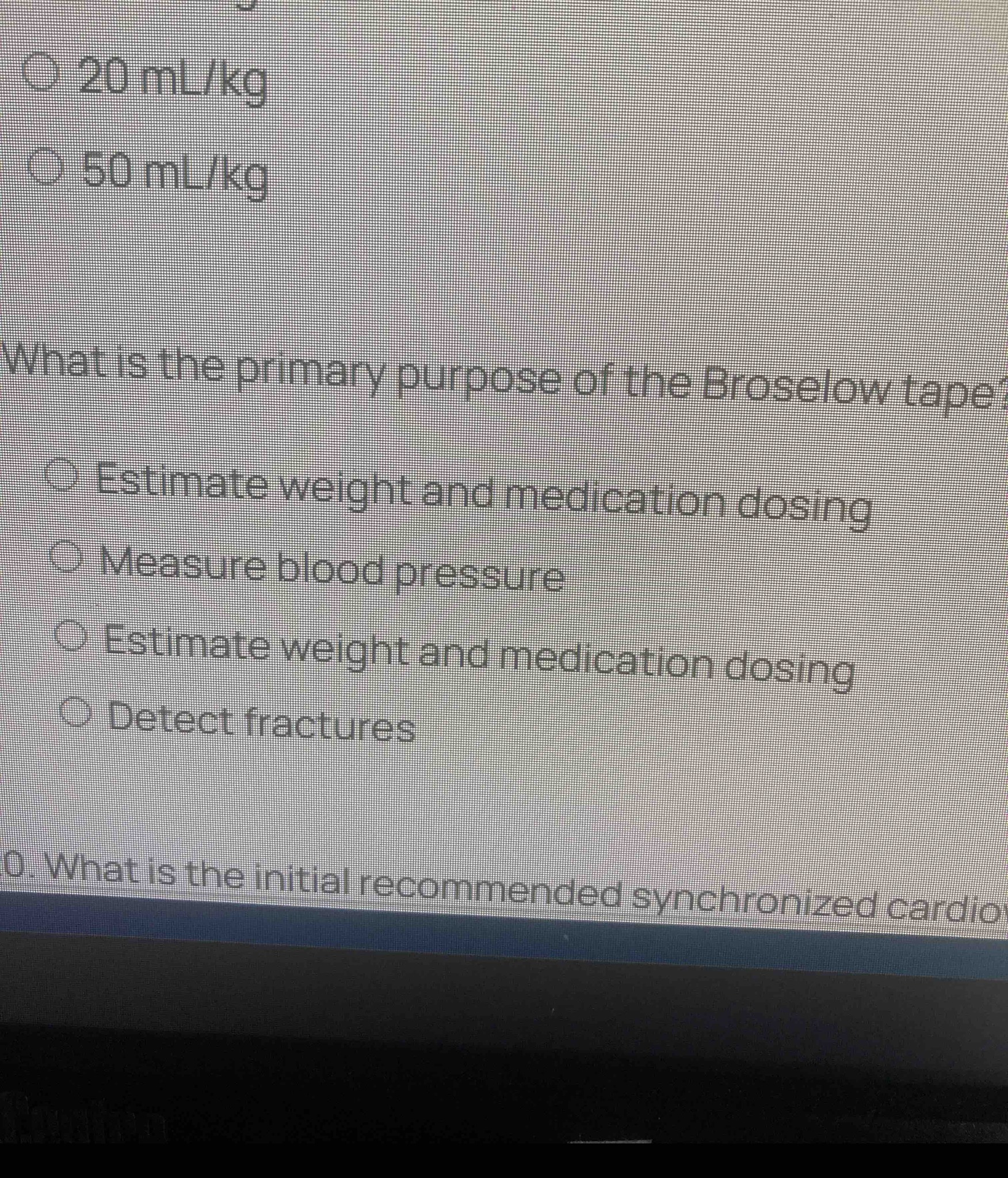 What is the primary purpose of the Broselow tape?