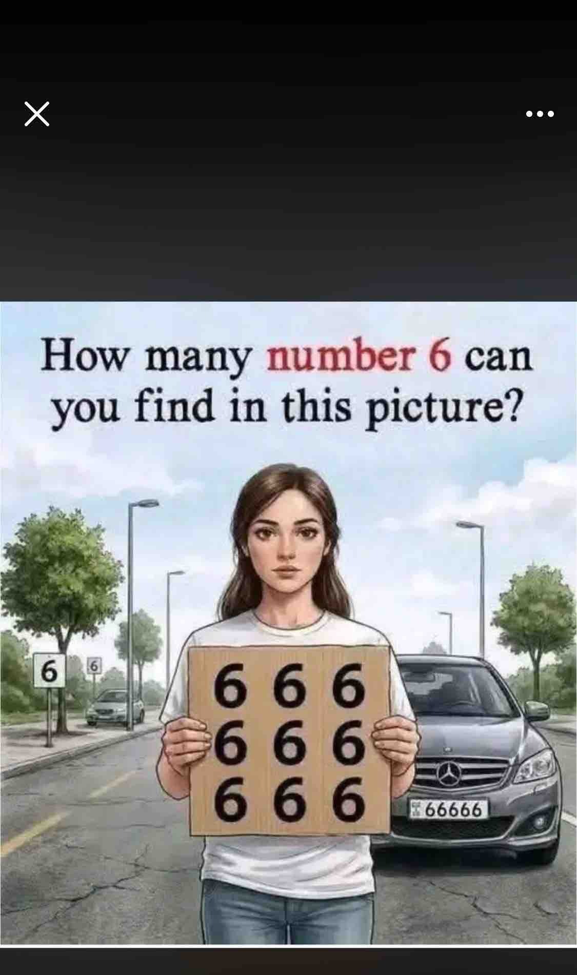 How many number 6 can you find in this picture?