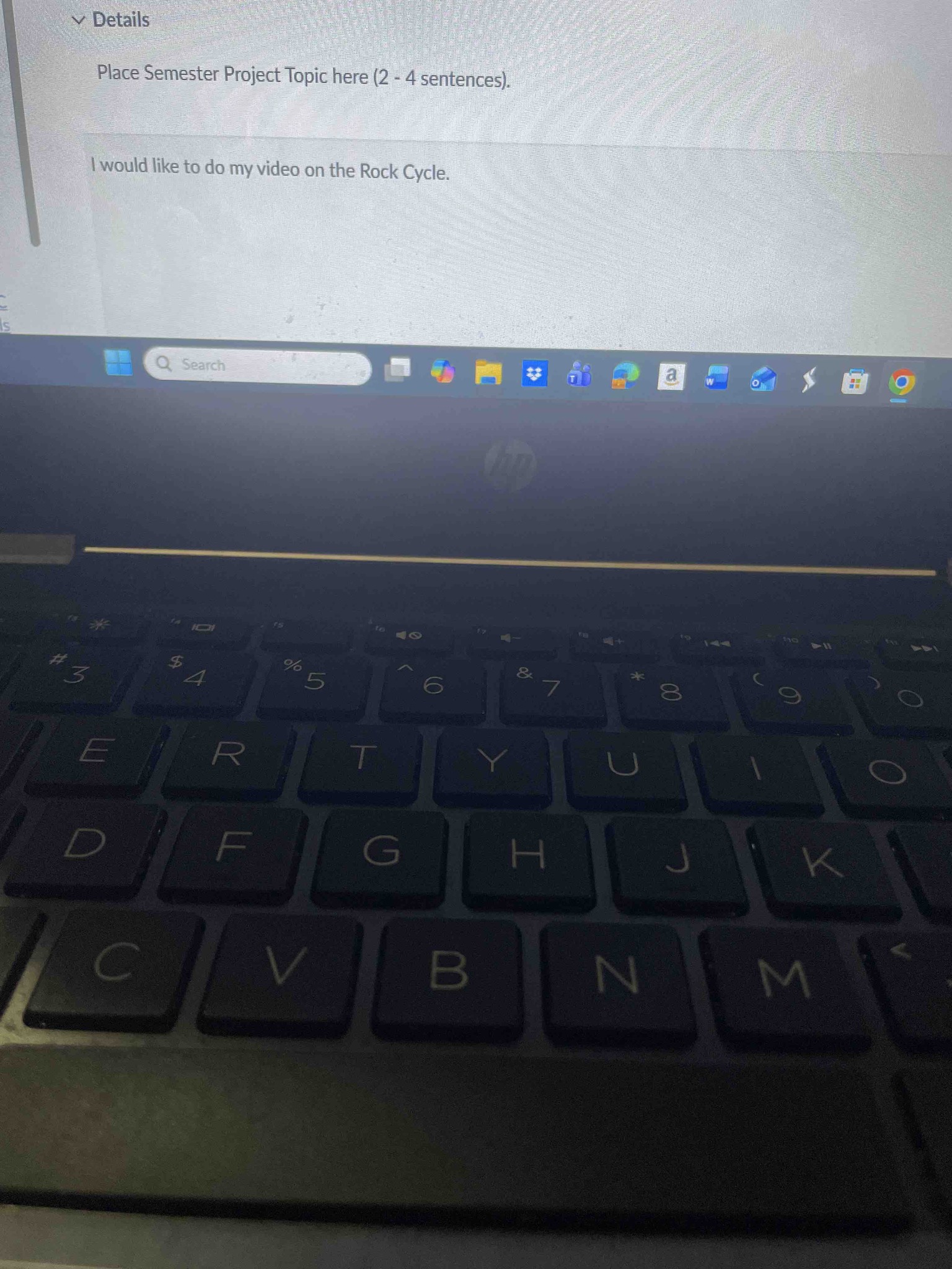 Place Semester Project Topic here (2 - 4 sentences).